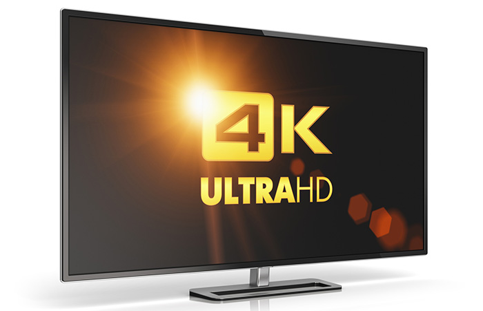 tv con logo 4k ultra hd