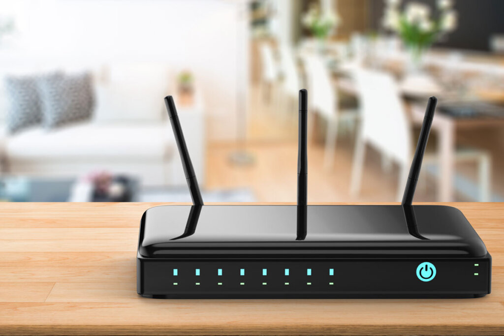 Router sul tavolo